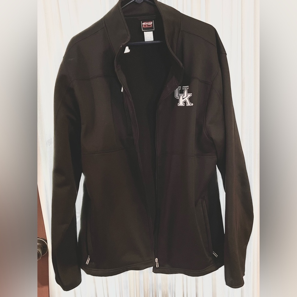 GENUINE STUFF UNIVERSITY OF KENTUCKY JACKET, SIZE XXL, BLACK
